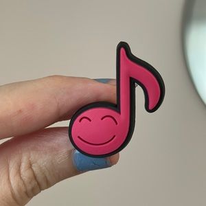 5/$10 - 10/$15 music note pink croc charm